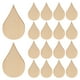 thumbnail image 1 of 50 discos de madera sin terminar en forma de lágrima para manualidades y decoración del hogar Rodajas de madera natural para pintar y decorar Beige, 1 of 7