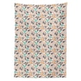 thumbnail image 2 of Floral Tablecloth, Spring Garden Themed Illustration with Blossoming Bedding Plants Abstract Petals, Rectangle Satin Table Cover Accent for Dining Room and Kitchen, 60" X 90", Multicolor, by Ambesonne, 2 of 2