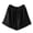 Black, variant on Women's Retro Linen Wide Leg Shorts for Summer Lightweight with Elastic Waist and and Opened Lace Edges Comfortable Cotton Linen Straight Pants Short Pants White XXL