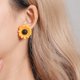 thumbnail image 3 of Aretes de girasol Personalice los aretes para su hermoso yo oso de fresa Electrónica, 3 of 3