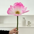 thumbnail image 5 of OEFNTAC Christmas Decorations Simulation Lotus Arrangement Water Lilys Artificial Fake Flower Buddha Hall Dining Table Fish Tank Home Decor Holiday 9.84x1.98x1.98in, 5 of 6