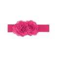 thumbnail image 1 of Cinturón Elástico Ancho de Doble Flor Grande INSPIRE CHIC para Mujeres, Cinturones de Cintura Chunky para Vestir Hasta 75cm/29.53" Rosa Fucsia, 1 of 6