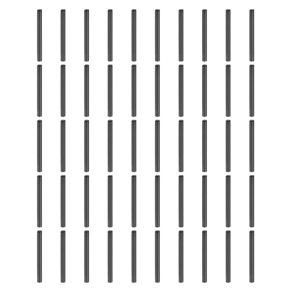 50Pack 2mm x 22mm Dowel Pins, 304 Stainless Steel Cylindrical Shelf Support Pegs Chamfered End Pin Rod Fasten Elements Metal Shelf Pegs, Black