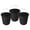 Black, variant on YBM HOME Plastic Pail with Handle 11.5 Quart (2.8 Gallon Bucket), 39-1229 (Grey, 1)