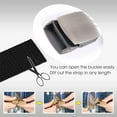 thumbnail image 2 of Pack of 2 Extra Long Metal Buckle Mens Belts Nylon Fabric Belt for Men Free Cut-to-Fit Up to 60 inches, 2 of 7