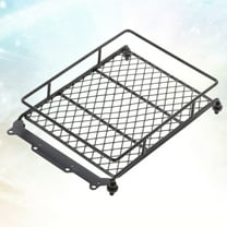 FUTUREORYY 1Pc Black Metal Luggage Rack for Car Accessory 13x10.2x0.4in
