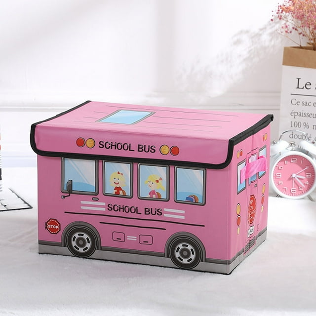 Vaidha Boîte de Rangement Automobile Pliable Boîte Intégrale pour Vêtements Boîte de Rangement pour Jouets et Articles Divers avec Revêtement en Film Non Tissé