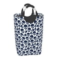 thumbnail image 2 of KLL black Skull white Laundry Hamper,Large Canvas Fabric Lightweight Storage Basket Toy Organizer Dirty Clothes Collapsible Waterproof, 2 of 6