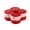 Double Red, variant on Storage Tray Organizer Food Storage Case Decoration Snack Dessert Display Snack Nut Box for Home Desktop Countertop , Double Red