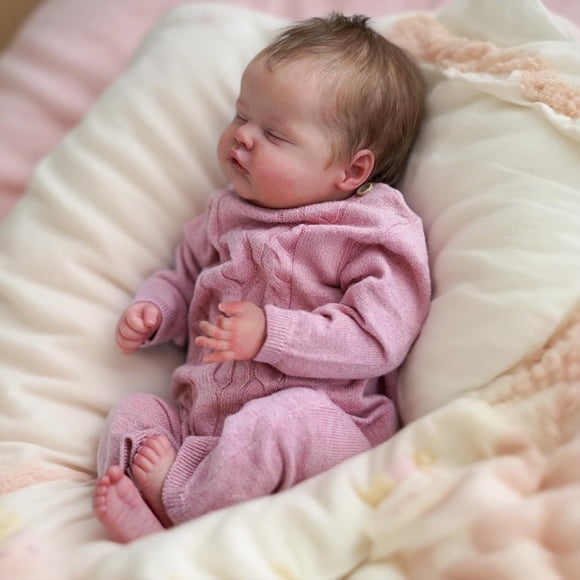 Muñeca Reborn WOOROY, realista, 45 cm, para niña de 3 años o más