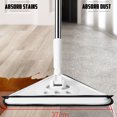 thumbnail image 4 of Wall Dust Mop Cleaner with Long Handle, Triangle Wall Mop Washing Kit for Window Cleaning Ceiling Duster, 4 of 9