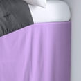 thumbnail image 2 of Dorm Room Bed Skirt - College Dual Tone Dorm Bed Skirt - Two Tone Dorm Bedskirts - College Dorm Room Bed Skirt - 100% Egyptian Cotton Two Tone Bedskirts - Twin-XL - 40" Drop, Lavender, 2 of 2