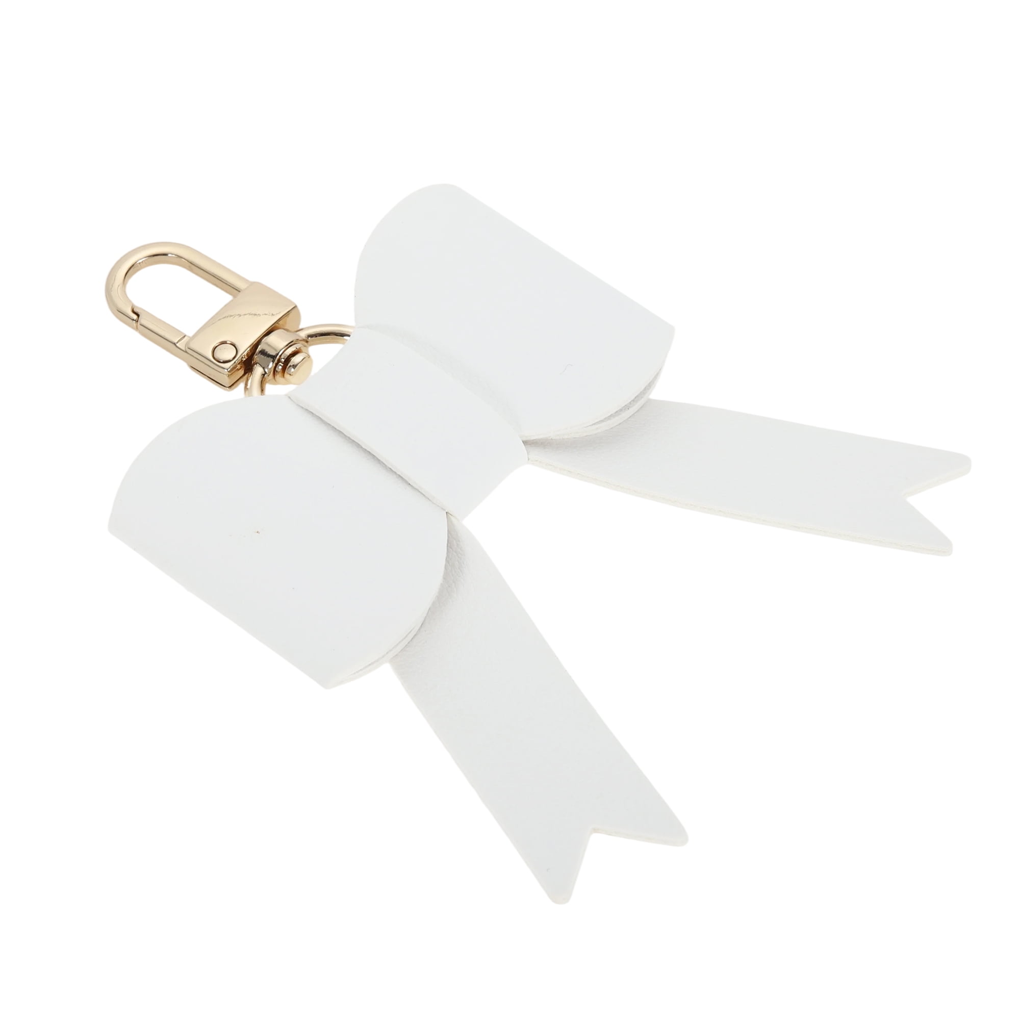 Unique Bargains Colorful Bow Handbag Charms for Gifts And Accessories White