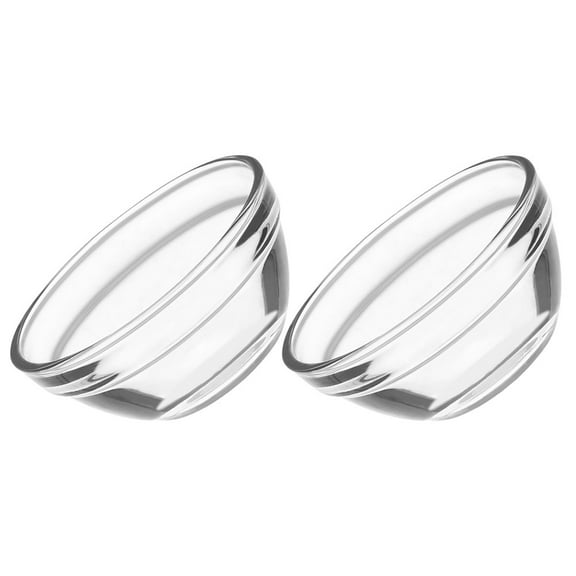 2pcs Glass Bowls Fruit Ice Cream Rice Pudding Bowls Appetizer Containers