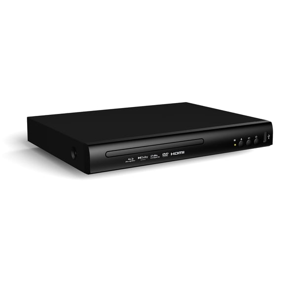Open Box onn Black 1080p Blu-ray Player with HDMI Cable Model 100147615
