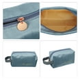 thumbnail image 3 of Unique Bargains 1 Pc Women Portable Travel Cosmetic Bag for Vacation Outdoor Activities Blue Flannel, 3 of 3