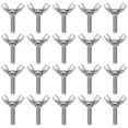 thumbnail image 1 of 20pcs M6x20 ala de mariposa tornillo de acero inoxidable Tornillo de pulgar Tornillo a mano apretado, 1 of 6