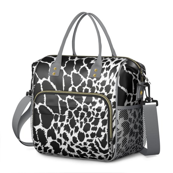 Sac à Lunch Motif Léopard Pailleté – Sac Isotherme Réutilisable à Motif Guépard Unique avec Design Étanche, Idéal pour Voyage Ou Bureau
