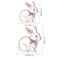 thumbnail image 4 of HJQEQVD Panneau de Porte de Pâques Panneau Rond Suspendu Joyeuses Pâques Panneau Visage de Lapin de Pâques Gris Panneaux de Printemps de Pâques Couronne en Métal Ronde, 4 of 9