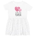 thumbnail image 3 of Inktastic I Love My Yiayia Girls Toddler Dress, 3 of 5