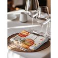 thumbnail image 6 of Weeping Pumpkin Fall Cloth Napkins Set of 8 Reusable Dinner Napkins, Thanksgiving Maple Leaves Wood Cocktail Napkin Washable Table Napkins for Wedding/Holiday Party/Baby Shower 20"x20", 6 of 7