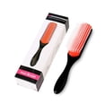 thumbnail image 3 of Cepillo Natural Rizado Negro 9 Líneas D3 Modelo Clásico Cepillo de Viaje Nylon Dellantonvini Mini Ducha Pequeña Peine Plástico Seco Ondulado., 3 of 7