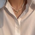 thumbnail image 2 of Collar de esmoquin de perlas para mujer Rojo Verde, 2 of 4