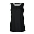 thumbnail image 5 of Topvent Women Summer Sleeveless Casual Solid Color O-Neck T-Shirt Tops Blouse, 5 of 5