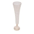 thumbnail image 5 of 4 PACK Crystal Beaded Trumpet Vases Wedding Banquet Centerpiece Gold 53cm Tall, 5 of 12