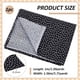 thumbnail image 2 of Tela de algodón para coser, 1,09 yardas, con estampado de estrellas, 61 pulgadas de ancho, tela de popelina tejida de algodón negra, por yarda, rectangular., 2 of 6