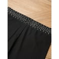 thumbnail image 6 of Zaldita Girls Ice Skating Tights Sparkly Rhinestones Pants Kids Yoga Dance Leggings Sheer Patchwork Black 16, 6 of 7