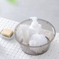 thumbnail image 2 of Large Transparent Laundry Basin Household Plastic Simple Thickened Washbasin Student Dormitory Plastic Basin Grey, 2 of 5