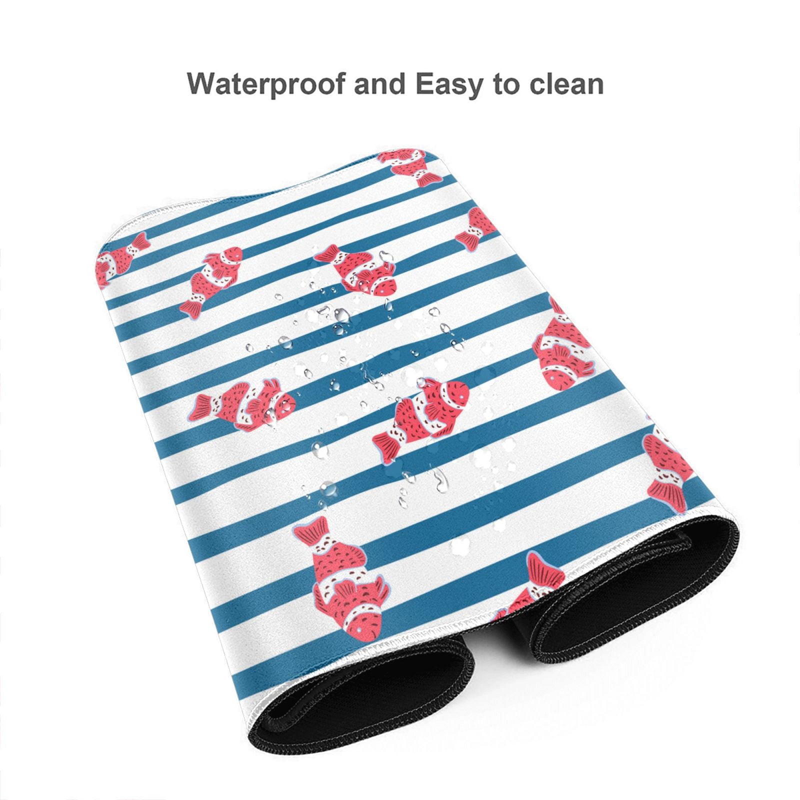 Kdxio Clown Fish Print Large Gaming Mouse Pad,Non-Slip Base,Water Resist Keyboard Pad for Gamer,Office & Home,29.5 x 15.8 in