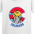 thumbnail image 4 of Inktastic Colorado Mountain Scene with Clouds and Moon Youth T-Shirt, 4 of 5