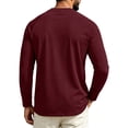 thumbnail image 4 of Garbnen S-4XL Mens Long Sleeve Shirts Crew Neck Raglan Shirt Casual Basic Relaxed Fit Athletic Fall Winter Mens Big and Tall Shirts XXL, 4 of 7