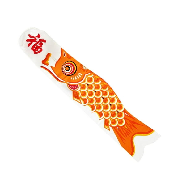 35 Wind Sock Orange Koi Decor