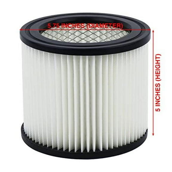 Small Cartridge Filter Replacement Part 90398 903-98 90399 Type AA Compatible with Shop Vac Wet/Dry Vacs (3 Pack)