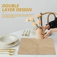 thumbnail image 4 of OULII 4pcs Table Mats Heat Resistant Non Slip Reusable Napkin Cloths For Weddings And Parties Dining Accessory, 4 of 8