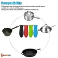 thumbnail image 6 of Spencer 2Pcs Silicone Hot Handle Holder, Pot Handle Covers for Long Cookware Handles, Cast Iron Skillets, Griddles Sleeve Grip Handle Cover (Black), 6 of 9