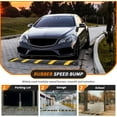 thumbnail image 2 of Speed Bumps for Driveway, 2 Pack 3.3Ft Rubber Speed Bumps, 2 Channel Modular Speed Hump 22000LBS Load Capacity, Cable Hose Protector Ramps with 6 Bolt Spikes for Asphalt Concrete Gravel Driveway, 2 of 9