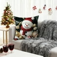 thumbnail image 4 of Qwtwty Room Decor Christmas Pillow Cover Holiday Decoration Sofa Decoration Linen Pillow Home Sofa Holiday Decoration Pillow Cover 45x45cm, 4 of 6