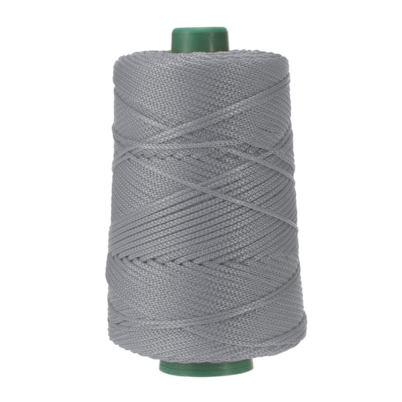 Uxcell Polyester Macrame Cord, 3mm x 219 Yards Polypropylene Cords for DIY Crafts - (Grey)