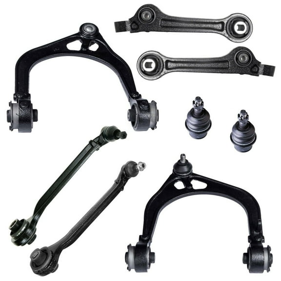 8 Pcs New Suspension Kit Front Lower & Upper Control Arm, Lower Ball Joints Only RWD Fits select: 2012-2015 DODGE CHARGER, 2014 CHRYSLER 300C