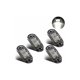 thumbnail image 1 of Luces de posición lateral Luces de gálibo LED para remolque universal de 12 V 24 V, camión, caravana, autobús (4 piezas blancas), 1 of 5