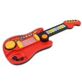 thumbnail image 3 of Kids Guitar Toy, Foldable Exercise Grasping Skill Activate Interest Improve Recognition Ability Plastic Electric Guitar Toy  For Home Red,Blue, 3 of 8