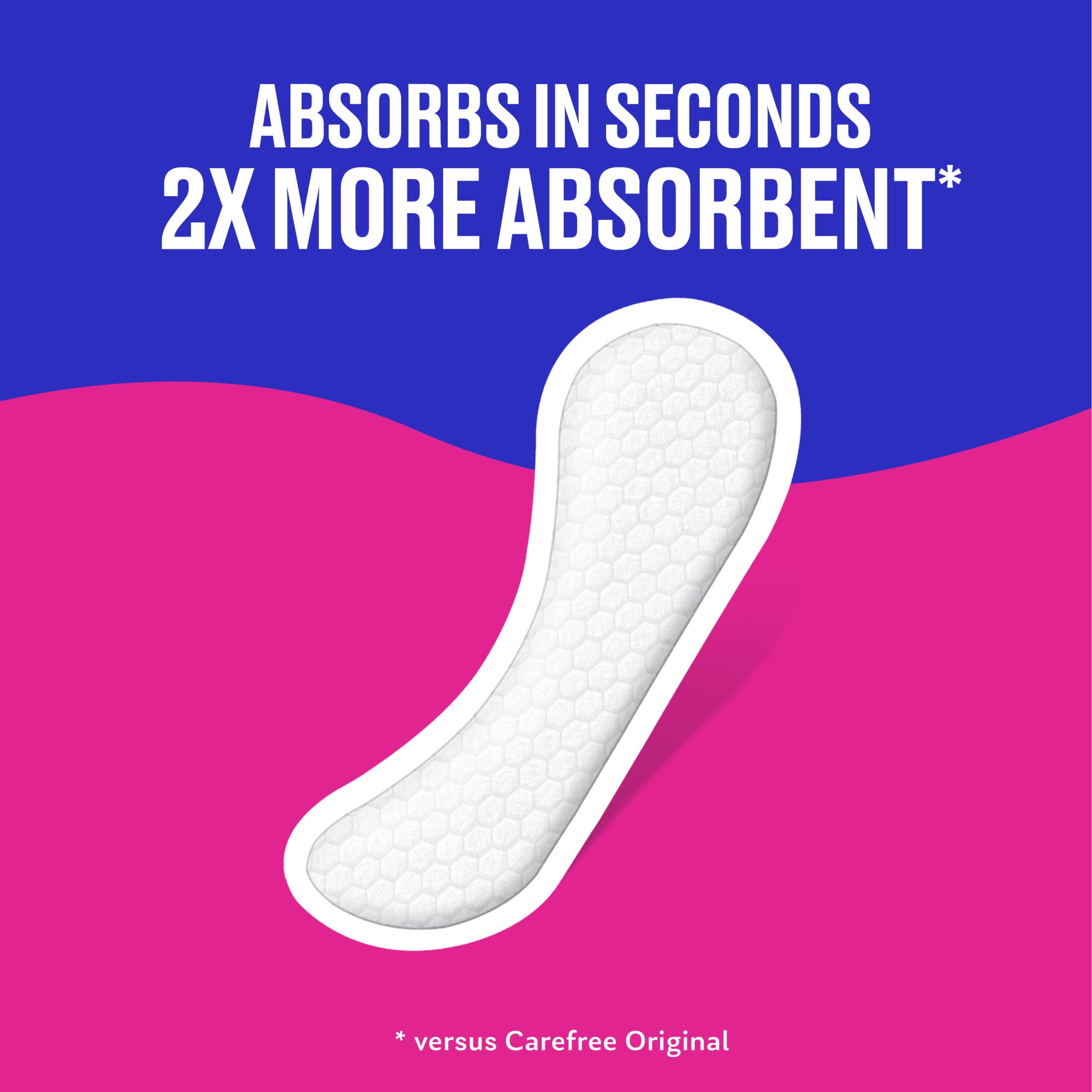Carefree 210005200 Acti-Fresh Body Shape Regular to Go Unscented Pantiliners