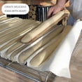 thumbnail image 4 of Yuarrent 1 pieza de tela gruesa de lino fermentado a prueba de panaderos sartenes pan Baguette estera para hornear repostería cocina paño Type6 NO6, 4 of 6