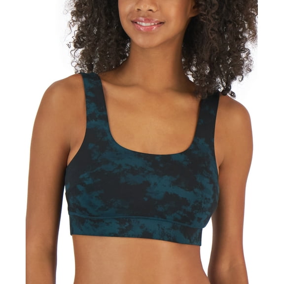 Jenni Womens Square-Neck Bralette 1 Bold Tiedye S