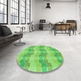 thumbnail image 3 of Ahgly Company Indoor Rectangle Patterned Emerald Green Area Rugs, 5' x 7', 3 of 6