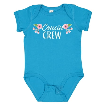 

Inktastic Cousin Crew with Flowers Gift Baby Girl Bodysuit